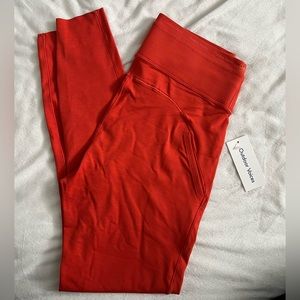 NWT Outdoor Voices 7/8 Red Orange Leggings Size Medium